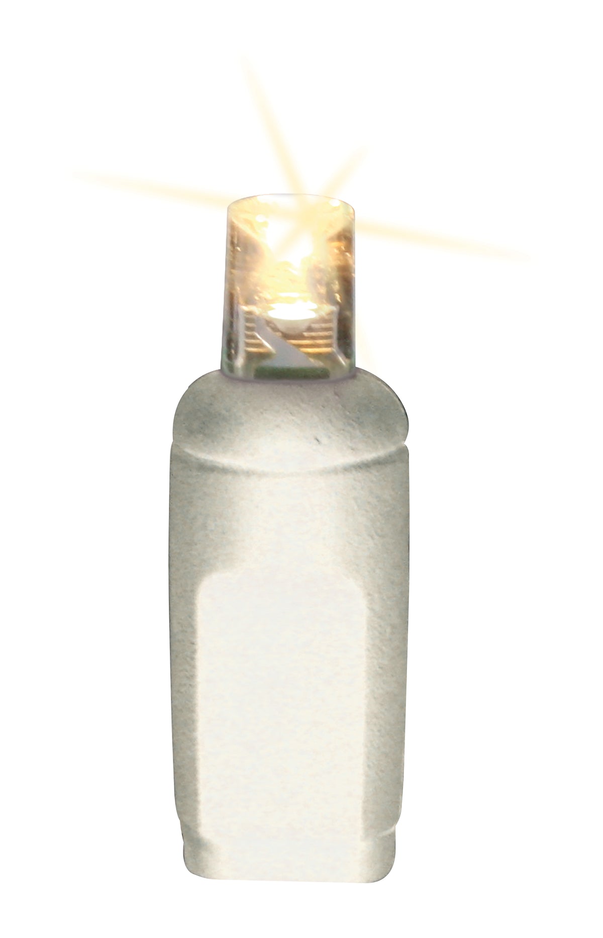 5MM Concave 70L Lights - 4" Spacing - White Cord (Balled)
