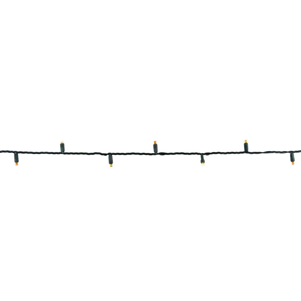 5MM Concave 70L Lights - 4" Spacing - Green Cord (Balled)
