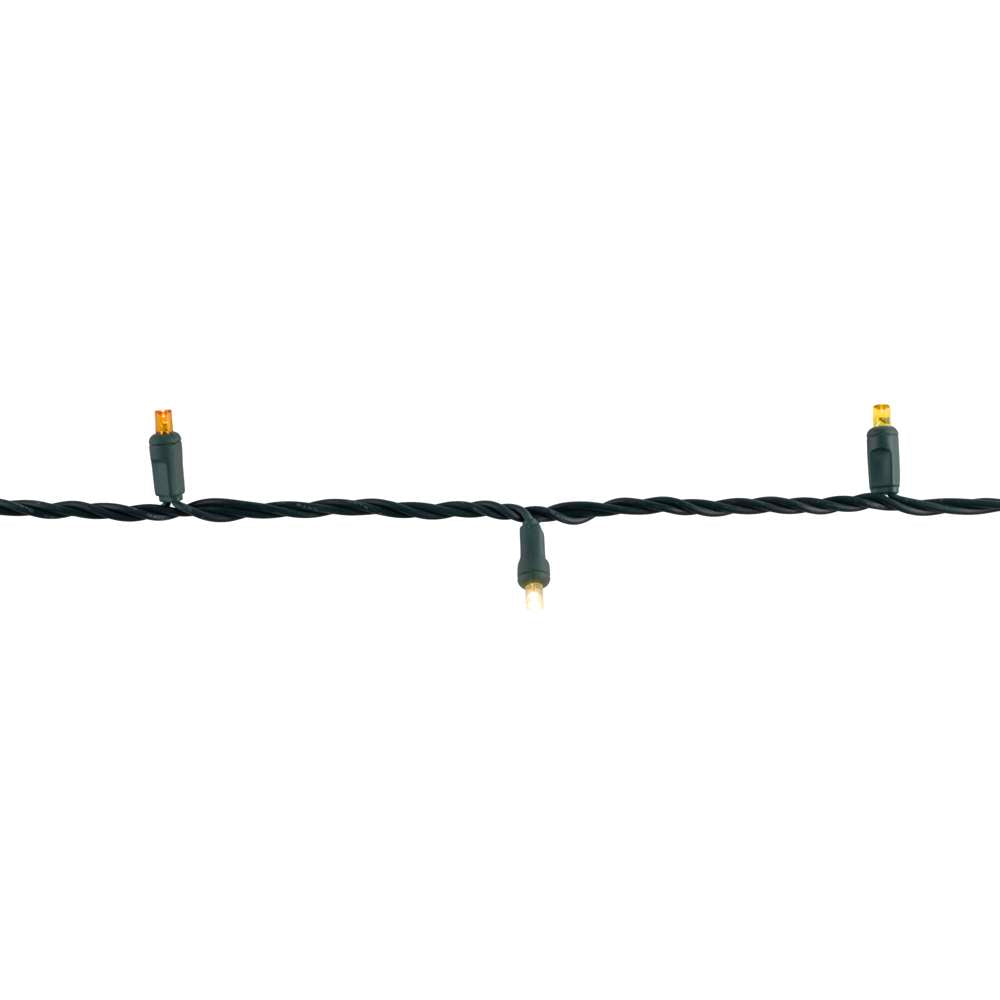 5MM Concave 70L Lights - 4" Spacing - Green Cord (Balled)