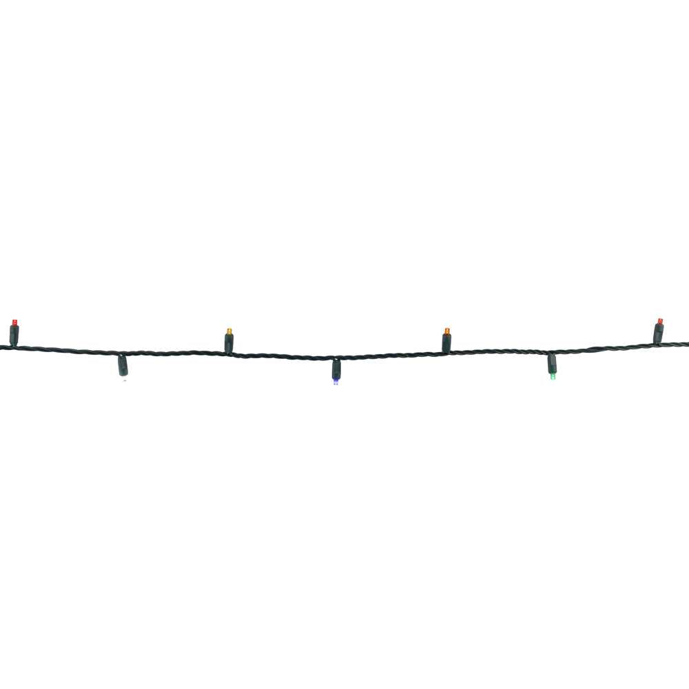 5MM Concave 70L Lights - 4" Spacing - Green Cord (Balled)