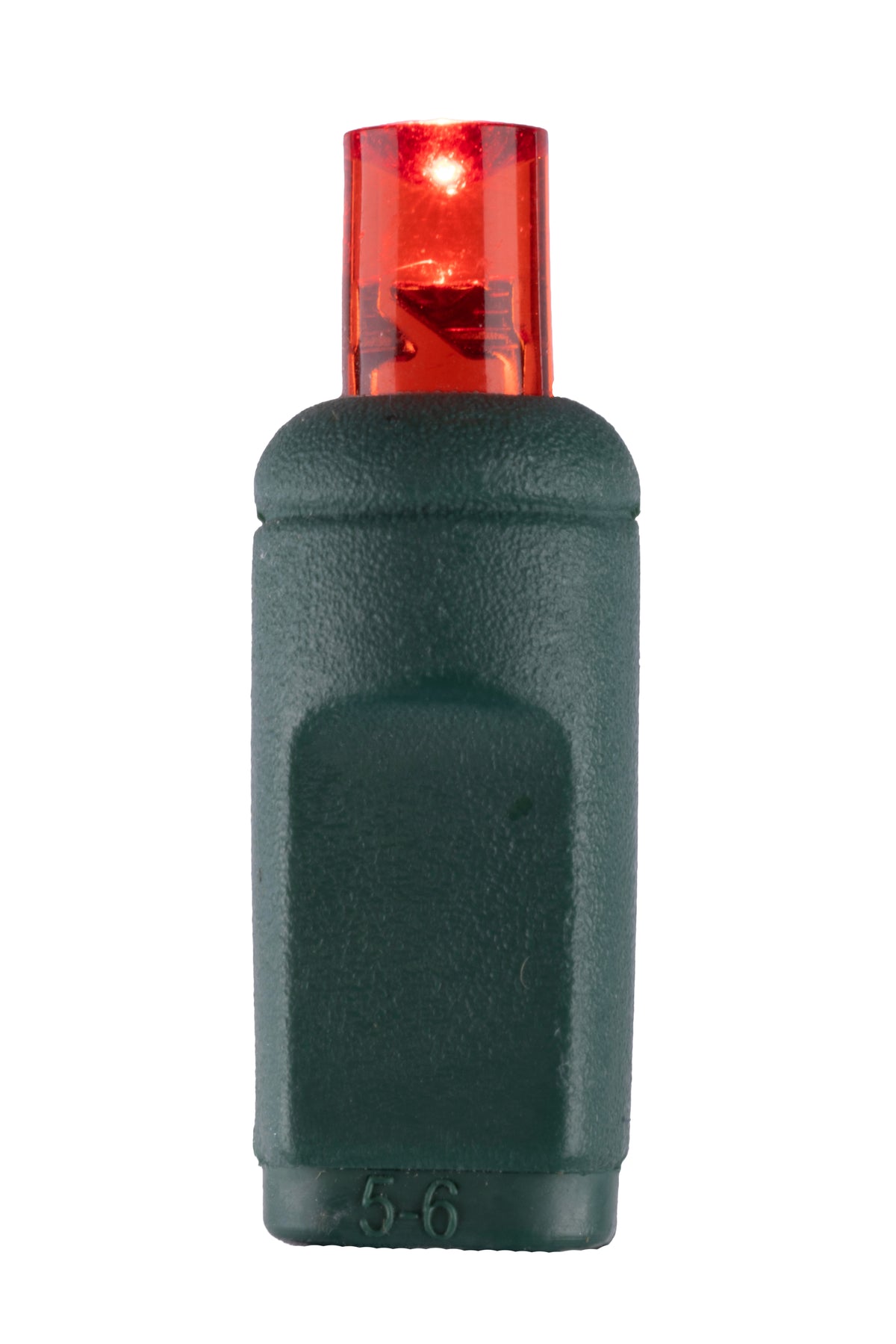 5MM Concave 70L Lights - 4" Spacing - Green Cord (Balled)