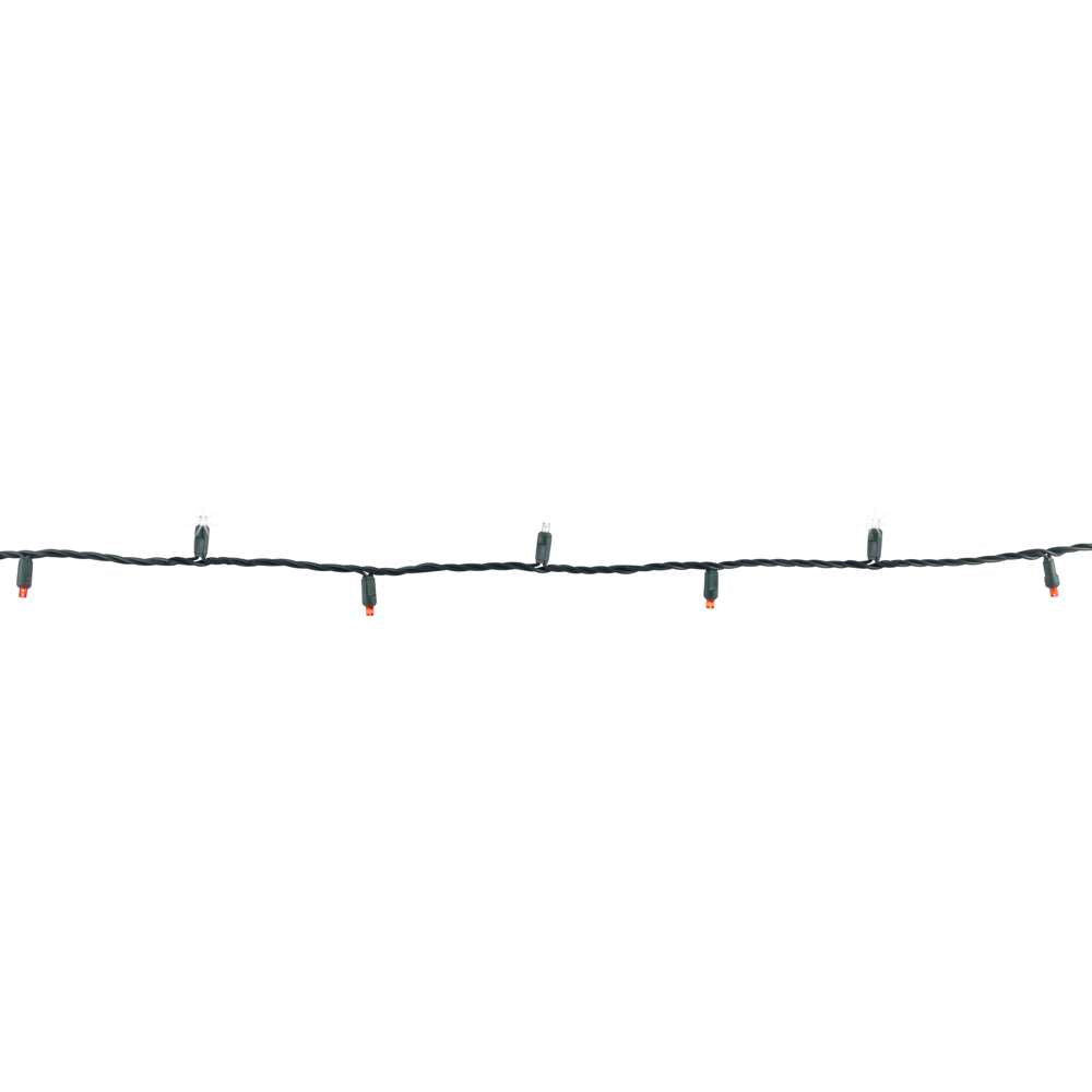 5MM Concave 70L Lights - 4" Spacing - Green Cord (Balled)