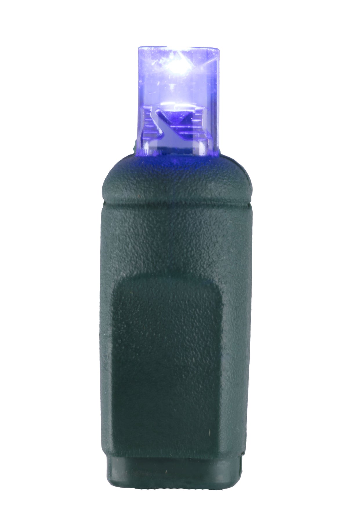 5MM Concave 70L Lights - 4" Spacing - Green Cord (Balled)
