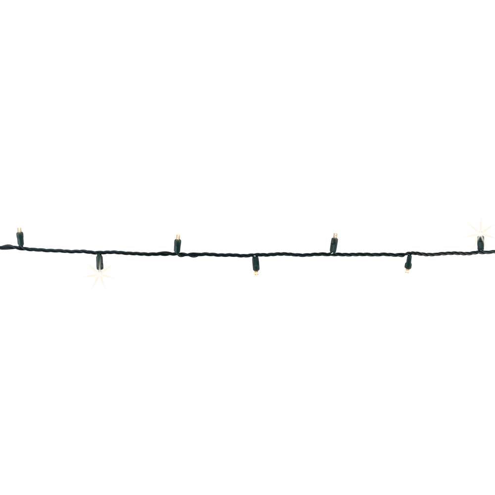 5MM Concave 70L Lights - 4" Spacing - Green Cord (Balled)