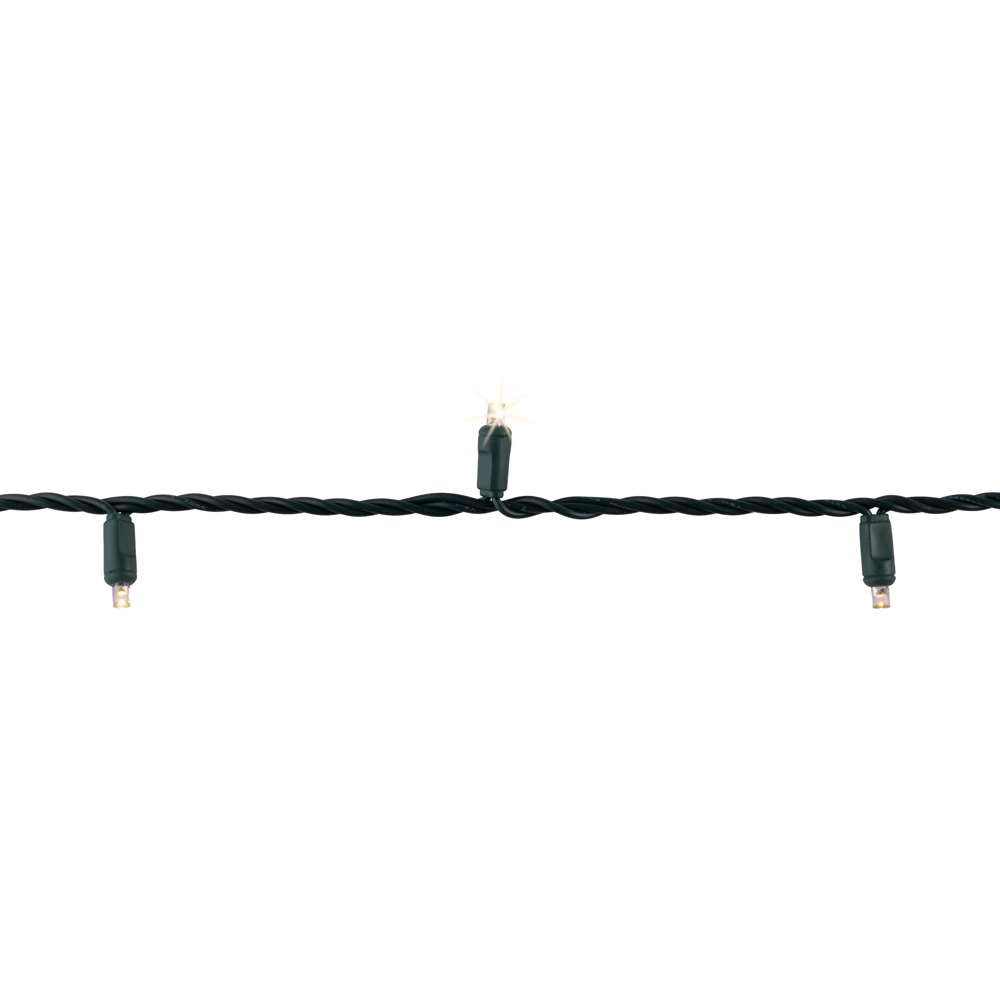 5MM Concave 70L Lights - 4" Spacing - Green Cord (Balled)