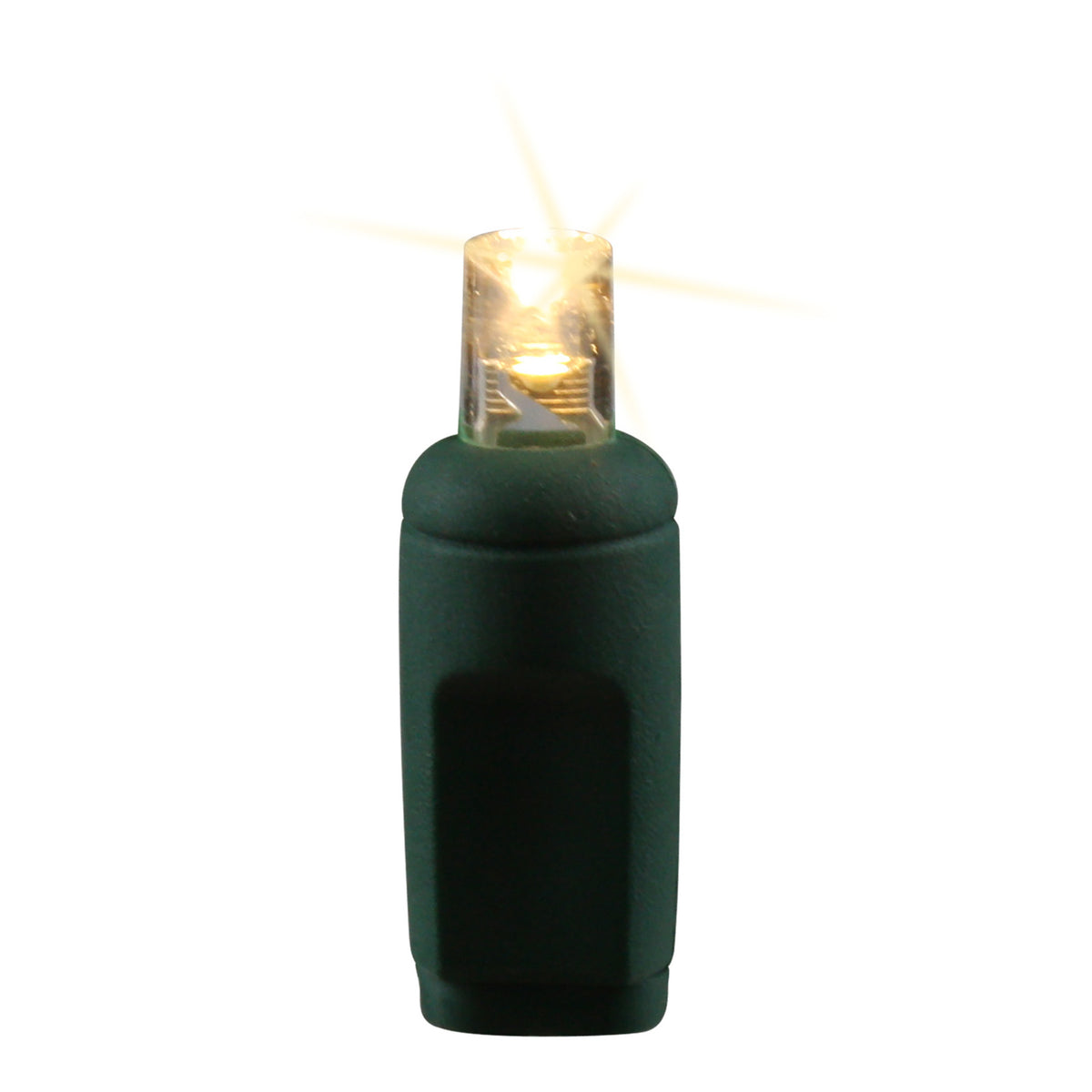 5MM Concave 70L Lights - 4" Spacing - Green Cord (Balled)