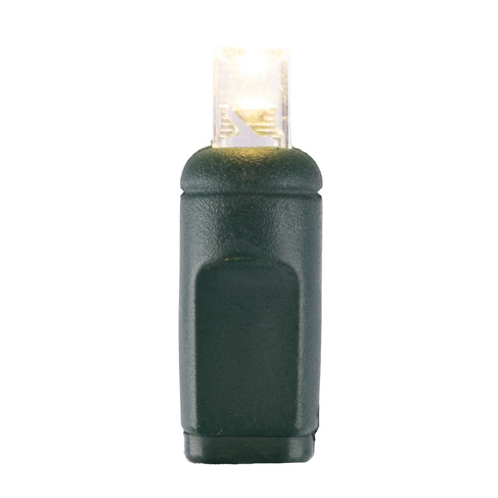 5MM Concave 50L Lights - 6" Spacing - Green Cord (Balled)
