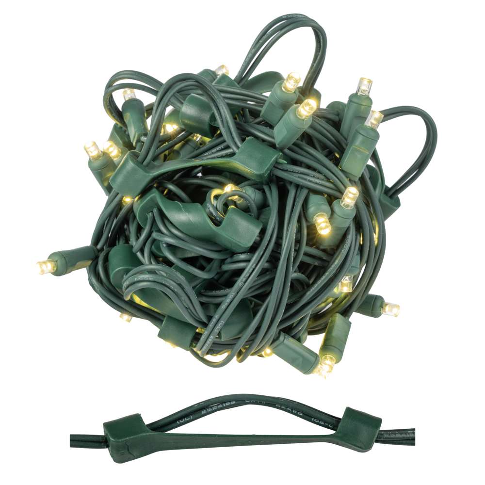 5MM Concave 50L Coax Lights - 6" Spacing - Stretch Bands (Balled)