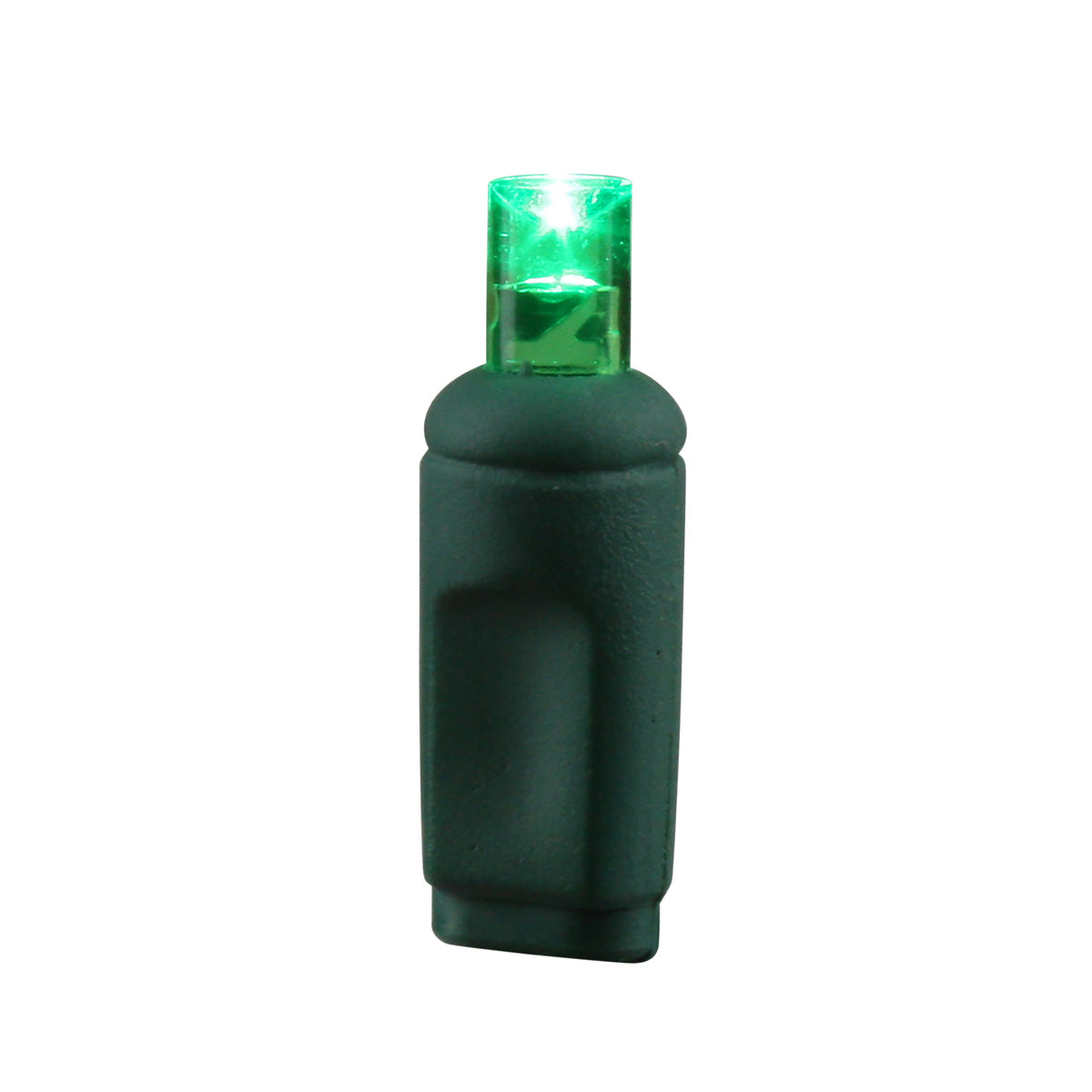 5MM Concave 70L Coax Lights - 4" Spacing - Green Cord (Balled)