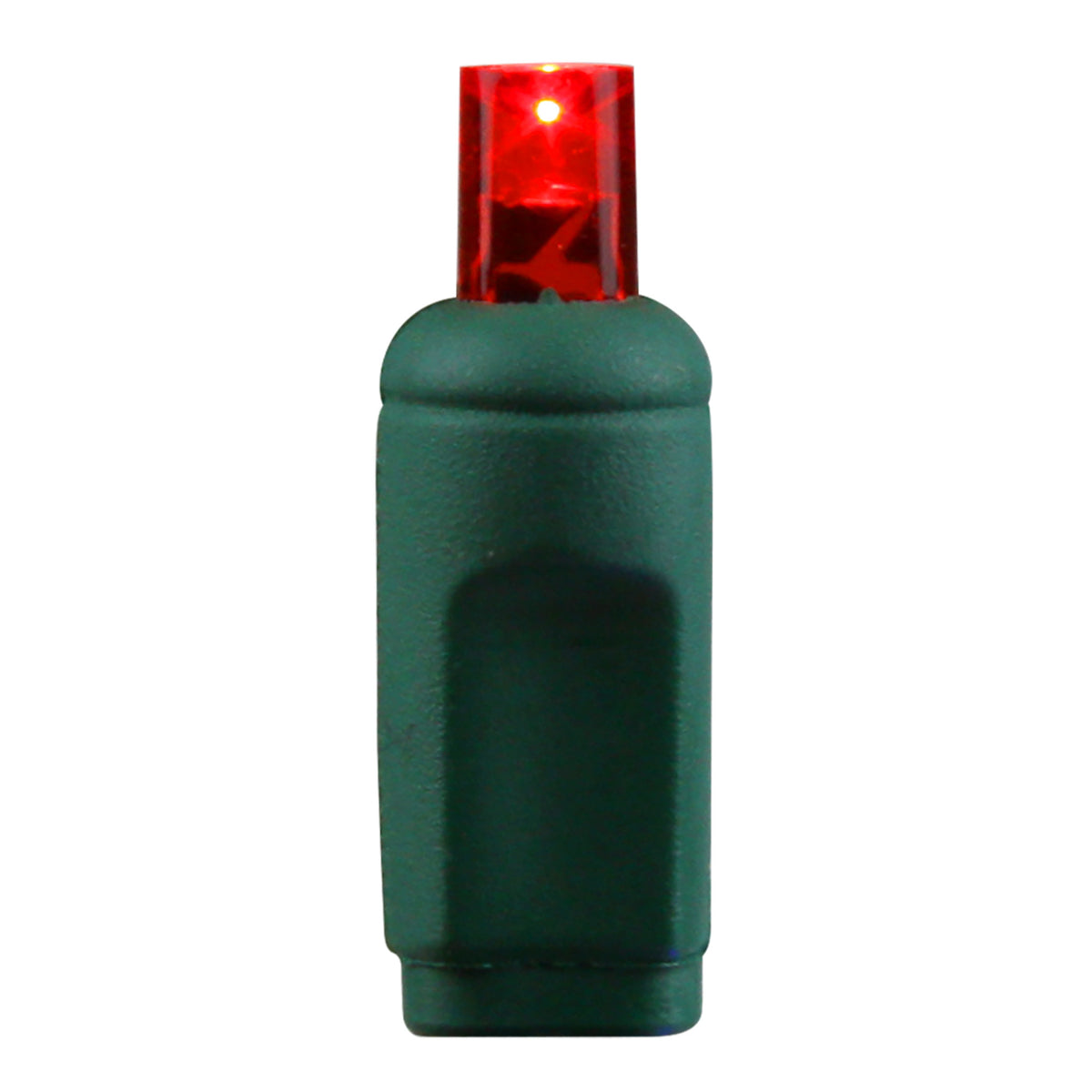 5MM Concave 70L Coax Lights - 4" Spacing - Green Cord (Balled)