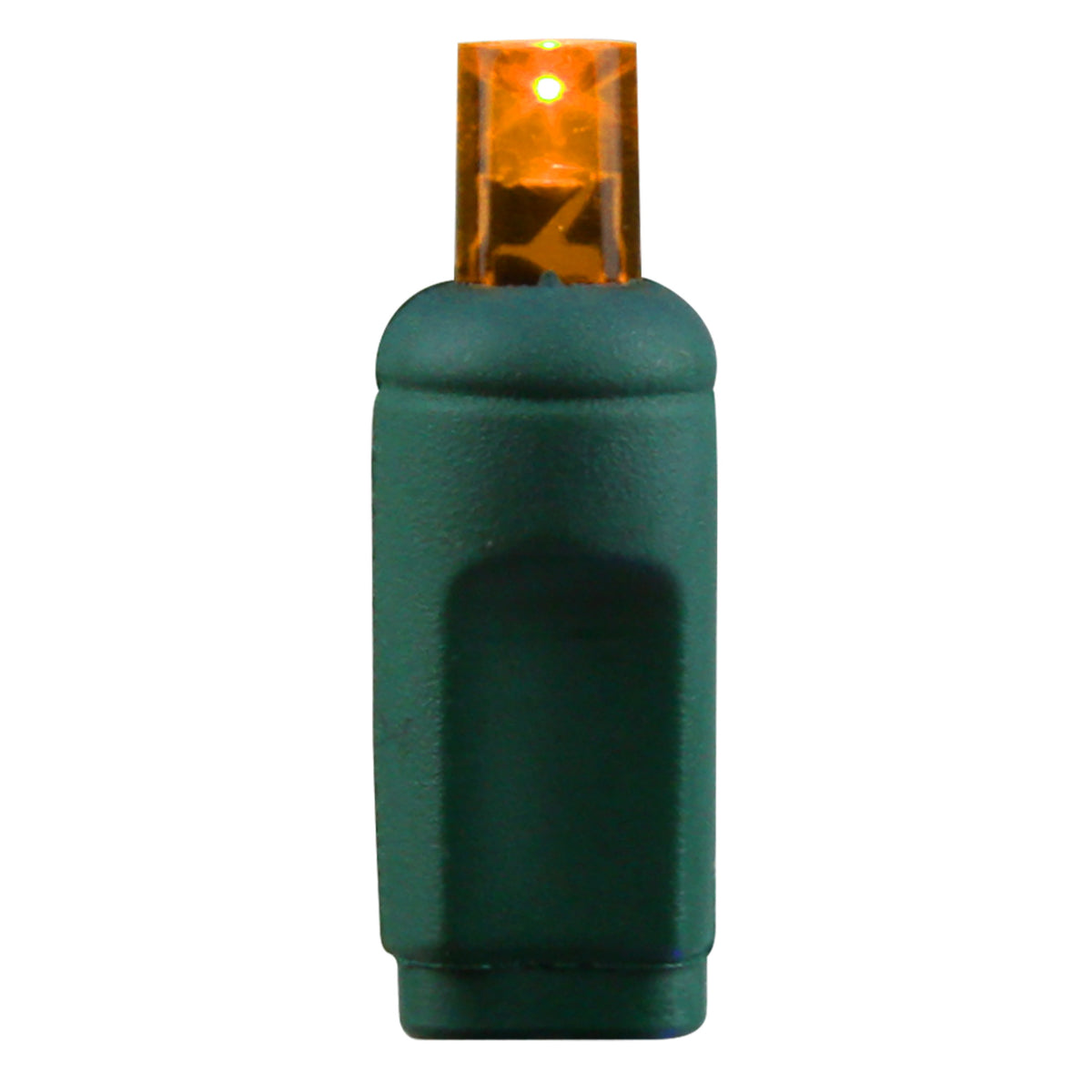 5MM Concave 70L Coax Lights - 4" Spacing - Green Cord (Balled)