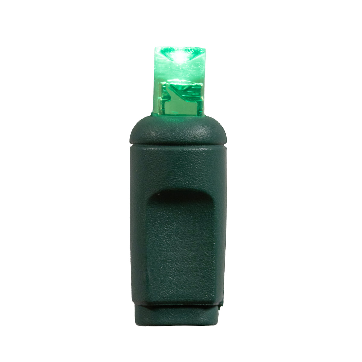 5MM Concave 70L Coax Lights - 6" Spacing - Green Cord (Balled)