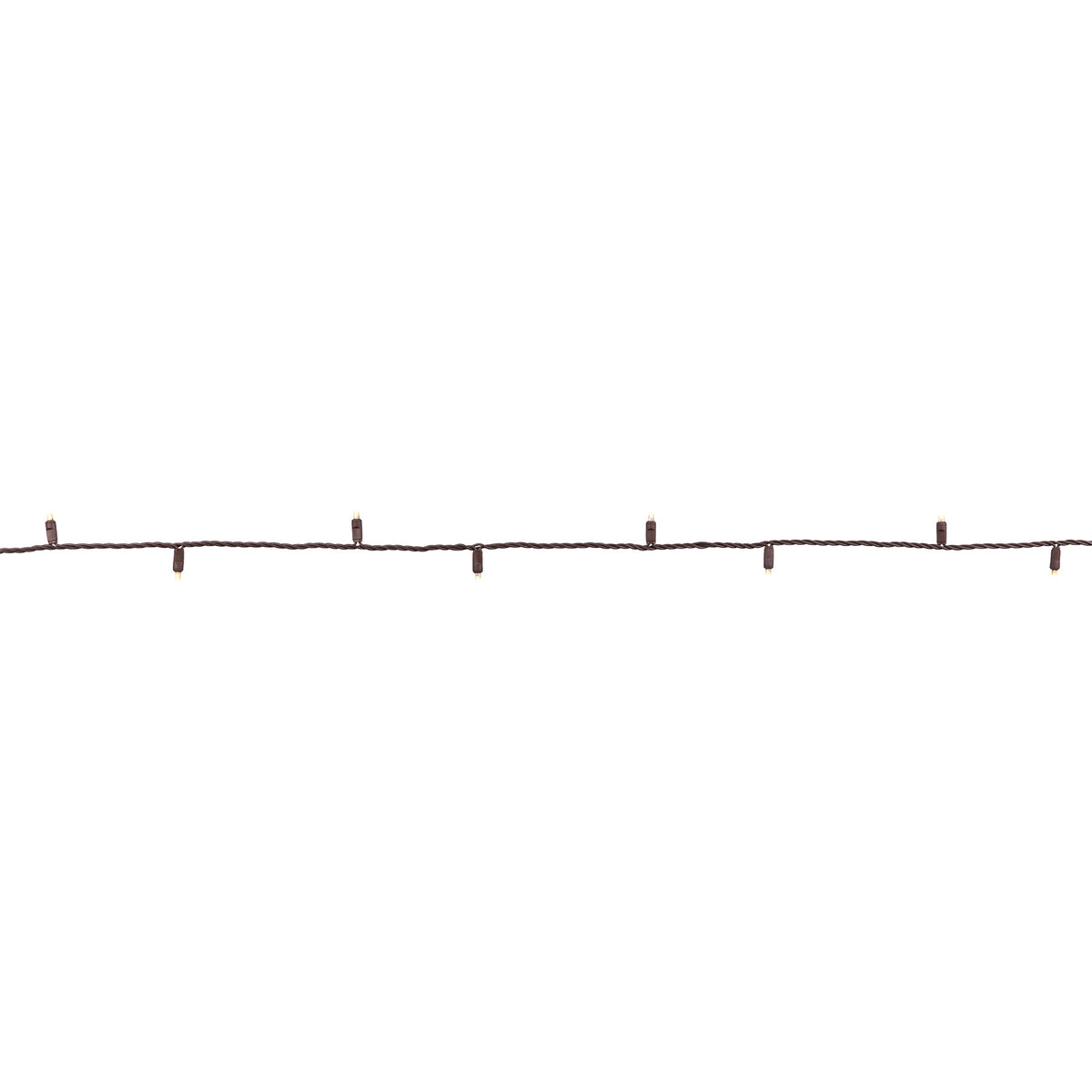 5MM Concave 70L Lights - 4" & 6" Alternating Spacing - Brown Cord (Balled)