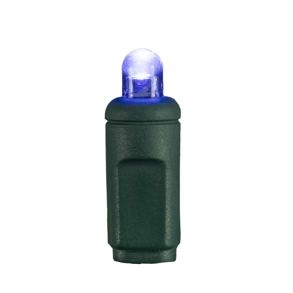 5MM Convex 50L Lights - 6" Spacing - Green Cord (Balled)