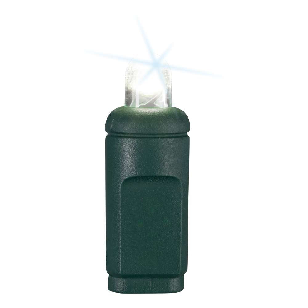 5MM Convex 50L Lights - 6" Spacing - Green Cord (Balled)