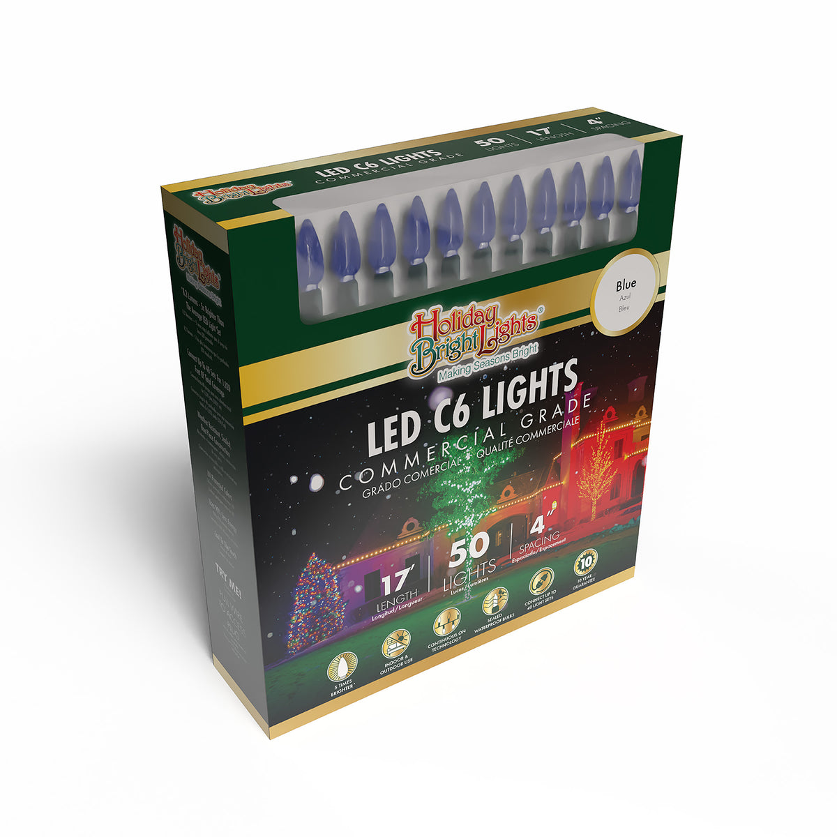 C6 50L 4" Spacing Commercial Lights (Retail Box)