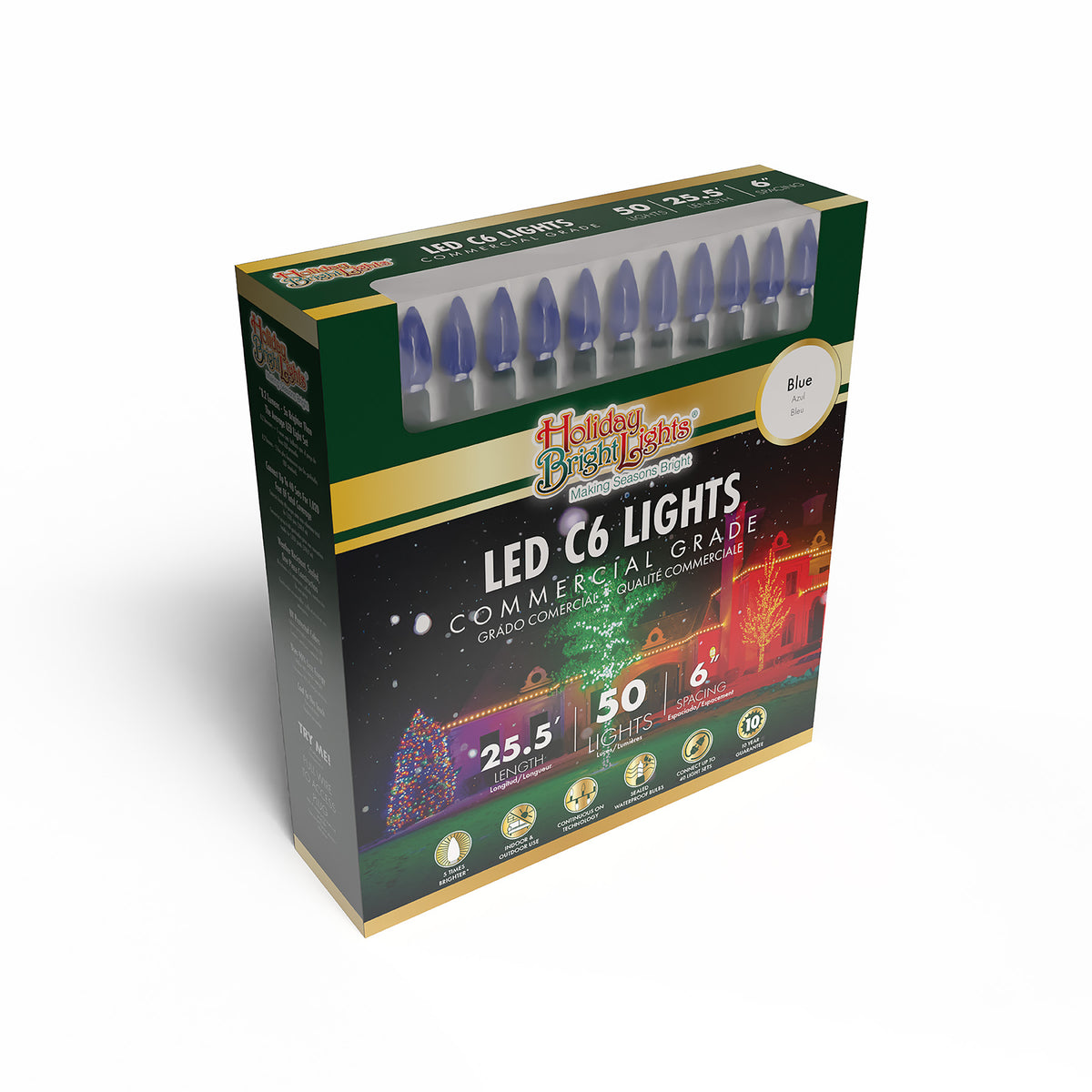 C6 50L 6" Spacing Comercial Lights (Retail Box)