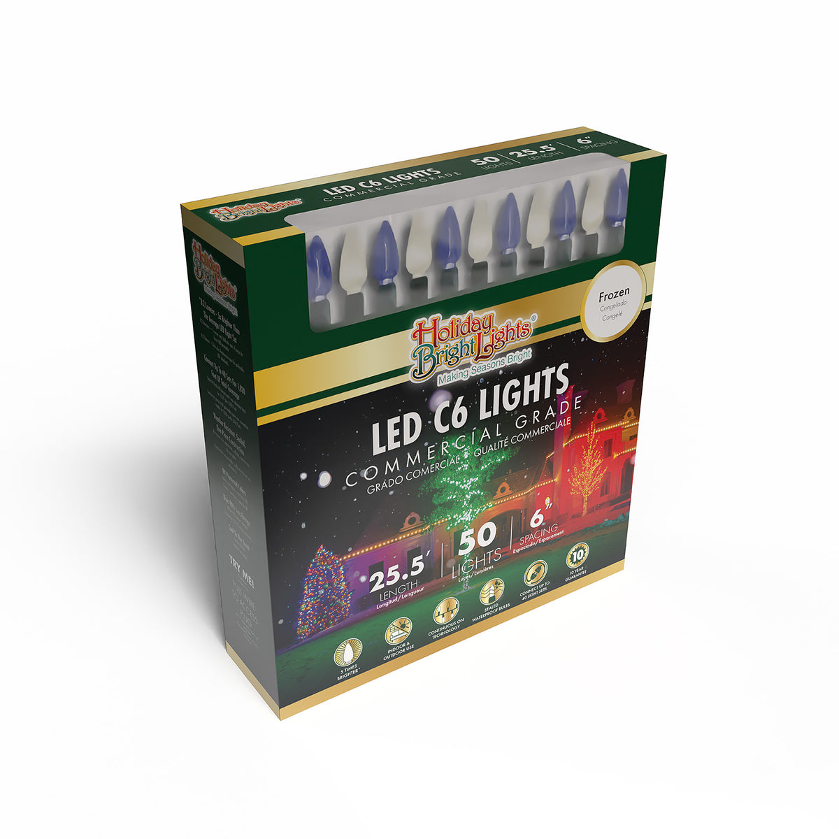 C6 50L 6" Spacing Comercial Lights (Retail Box)