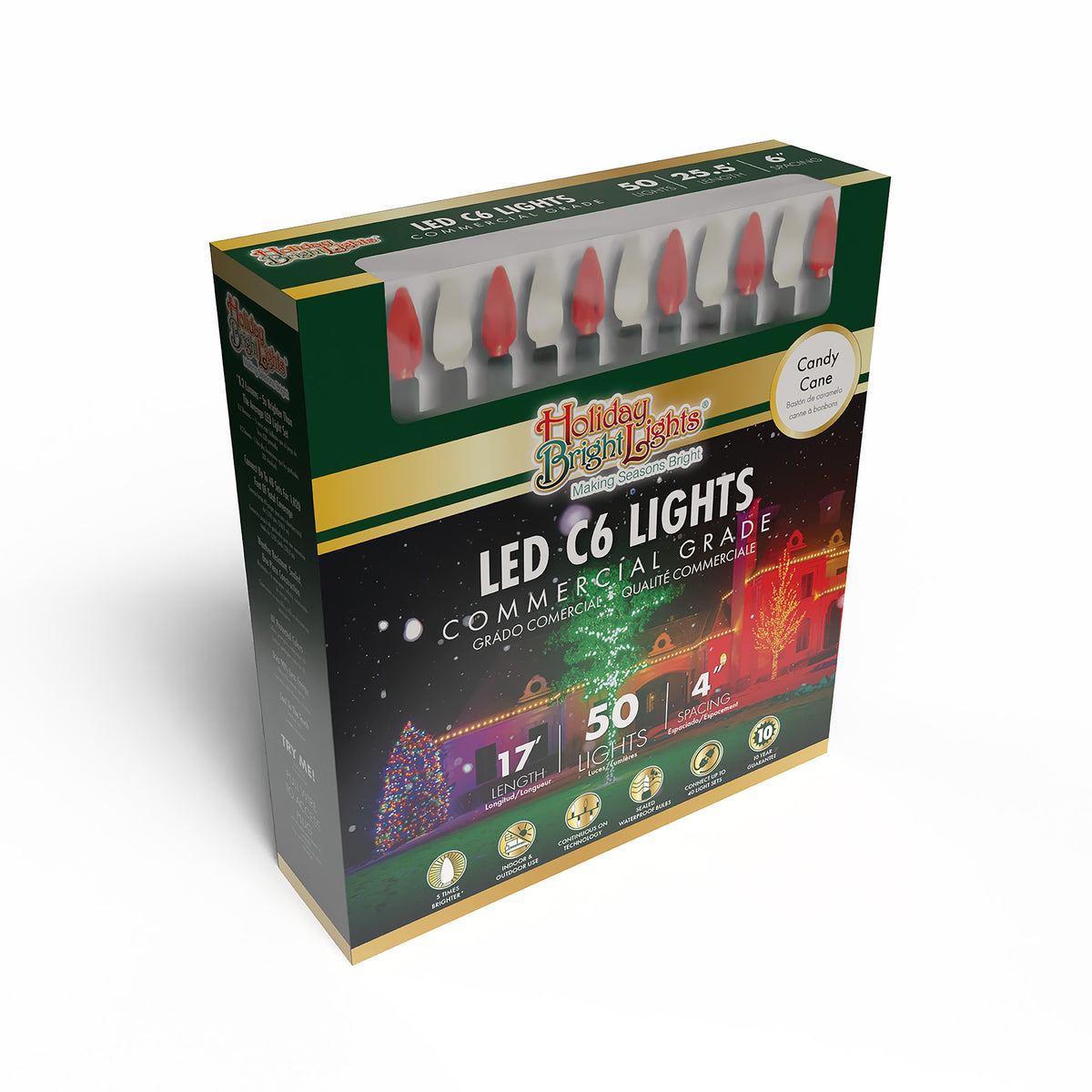 C6 50L 6" Spacing Comercial Lights (Retail Box)