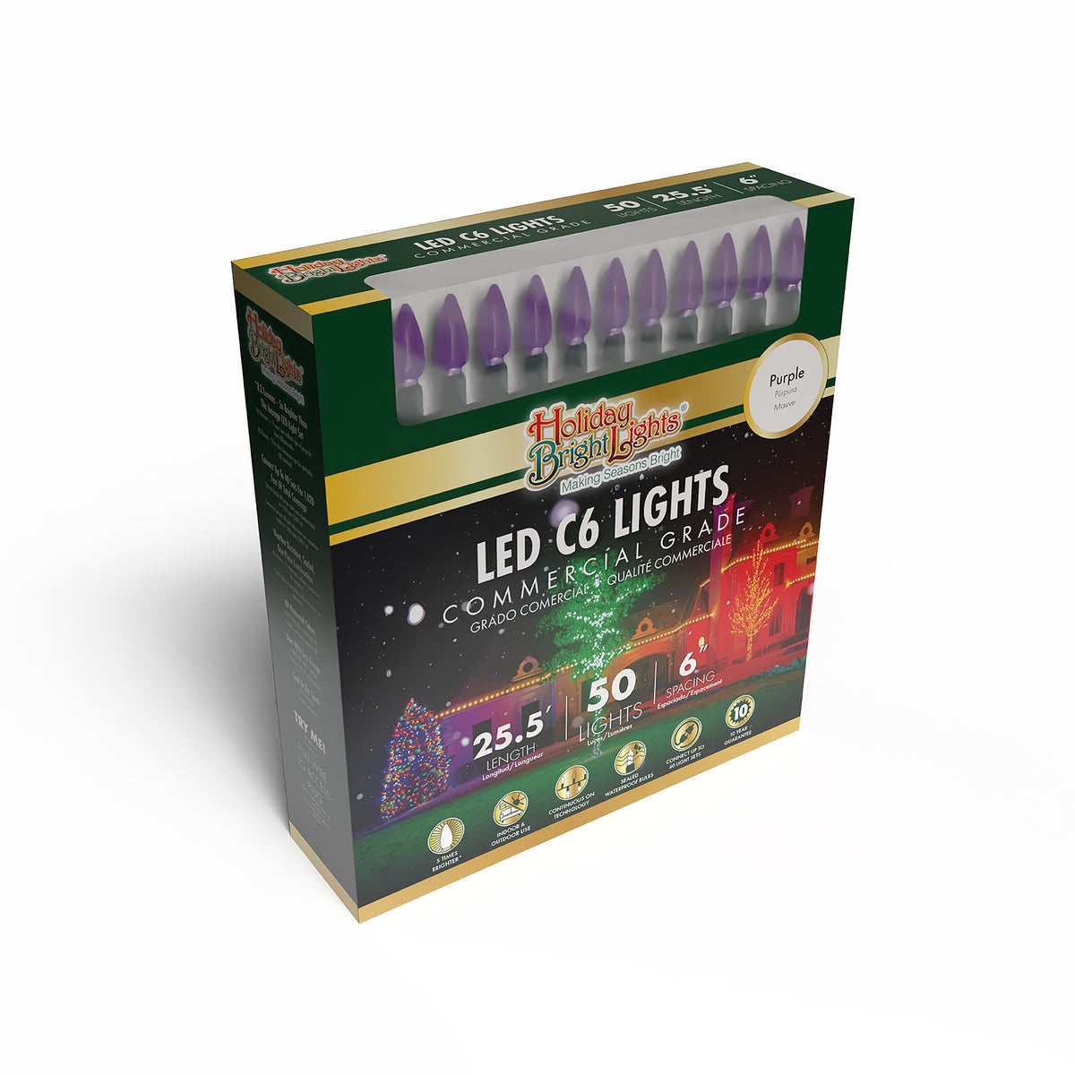 C6 50L 6" Spacing Comercial Lights (Retail Box)