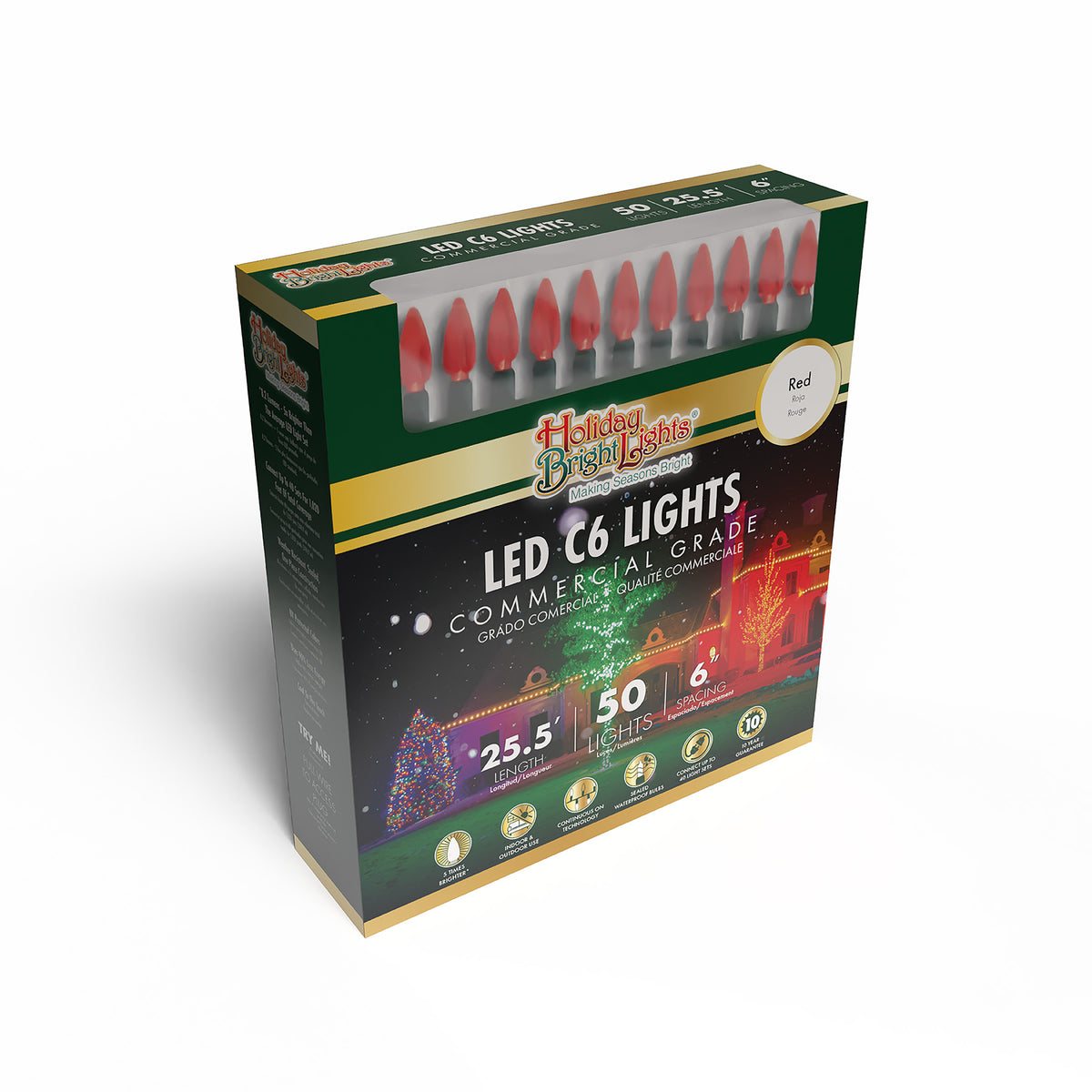 C6 50L 6" Spacing Comercial Lights (Retail Box)