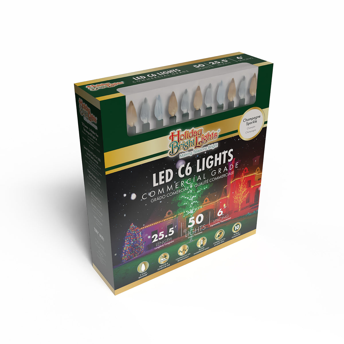 C6 50L 6" Spacing Comercial Lights (Retail Box)