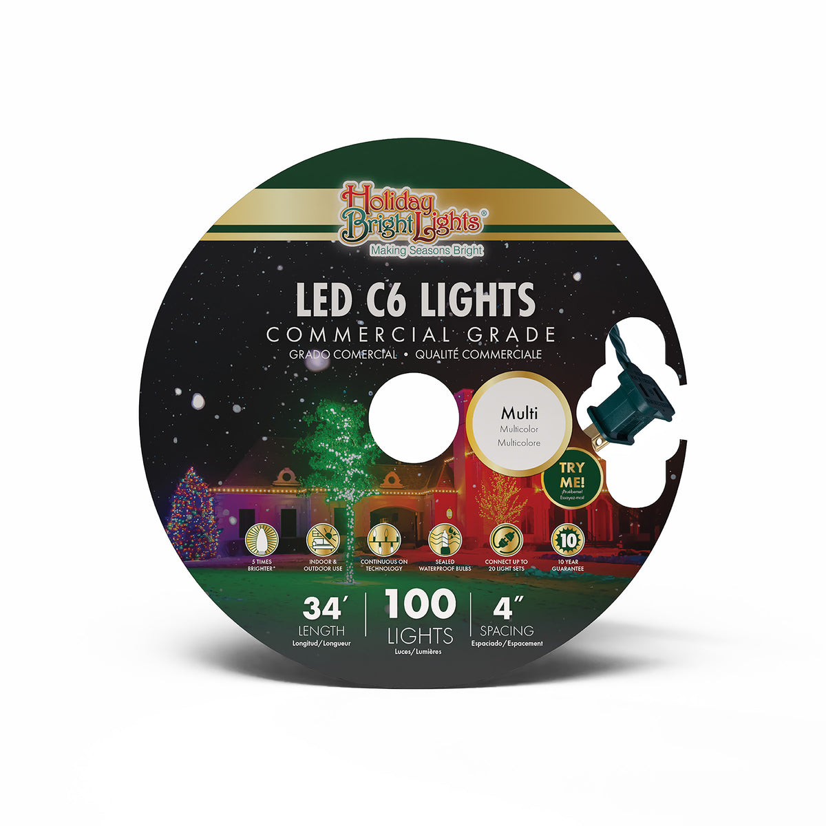 C6 100L 6" Spacing Commercial Lights (Reel)