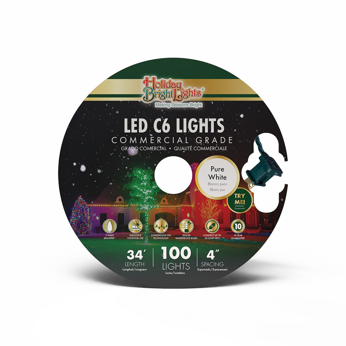 C6 100L 6" Spacing Commercial Lights (Reel)
