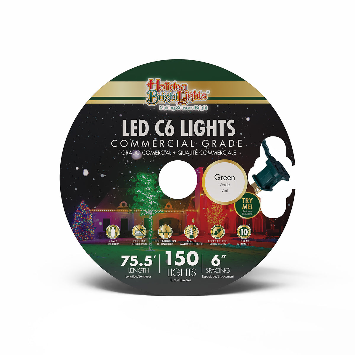 C6 150L 6" Spacing Commercial Lights (Reel)