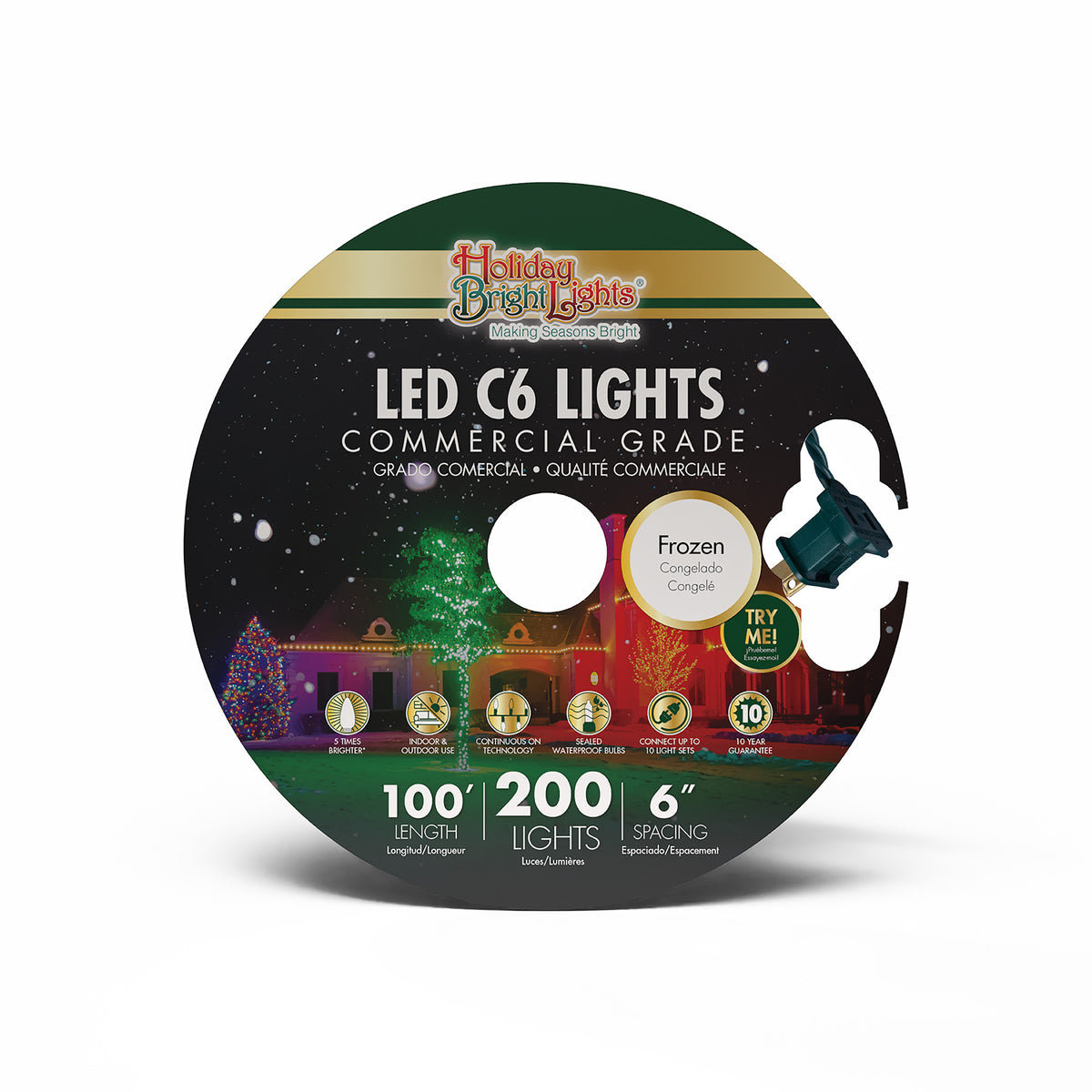 C6 200L 6" Spacing Commercial Lights (Reel)