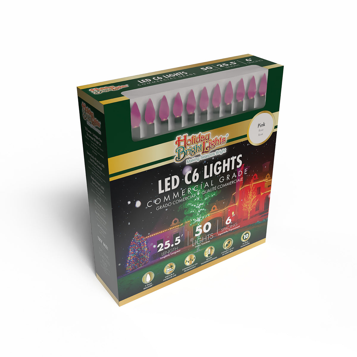 C6 50L 6" Spacing Comercial Lights (Retail Box)