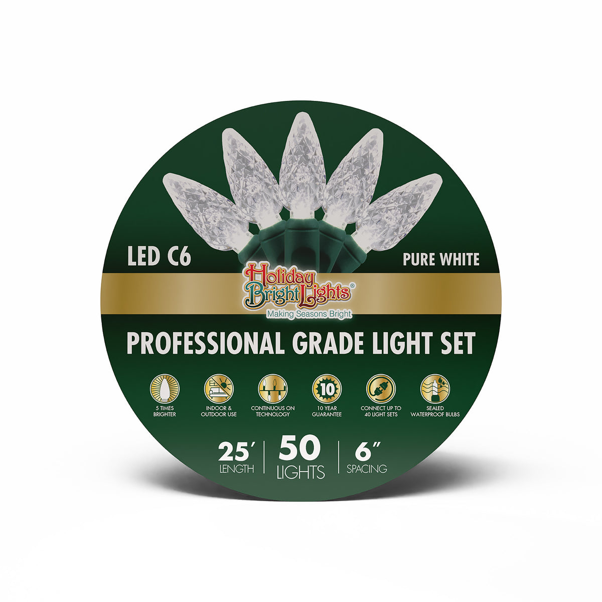 C6 50L 6" Spacing Lights (Reel)