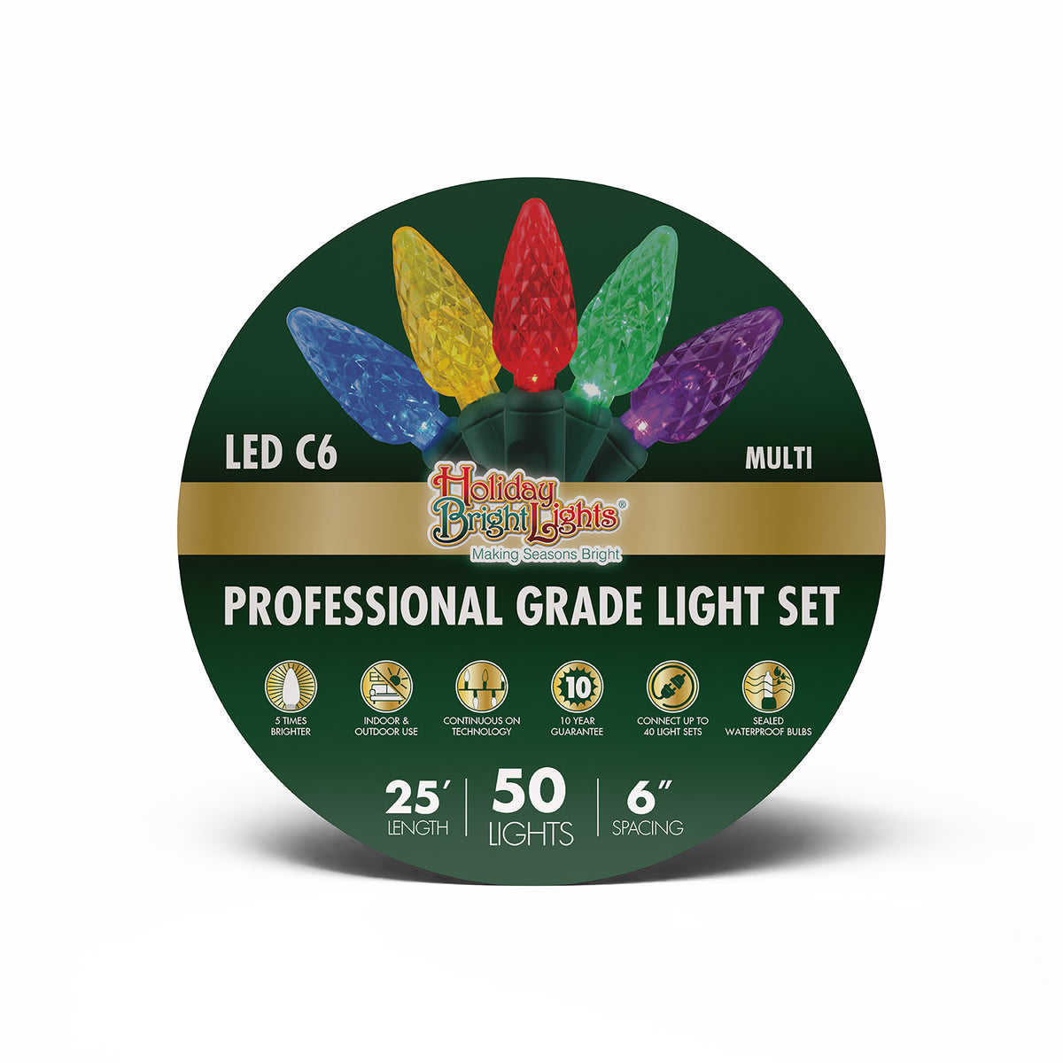 C6 50L 6" Spacing Lights (Reel)