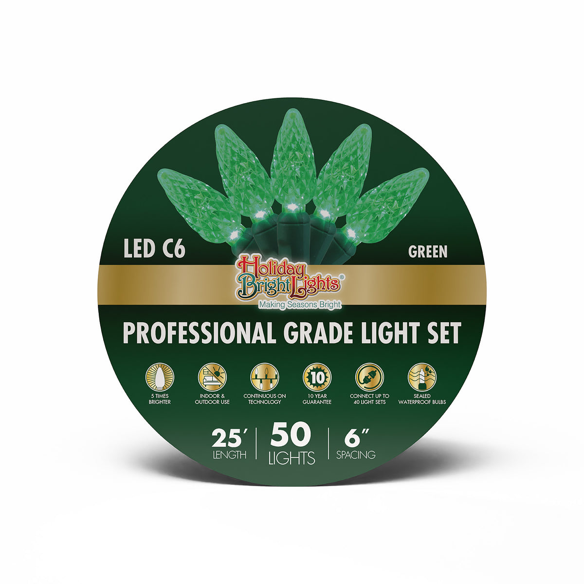 C6 50L 6" Spacing Lights (Reel)