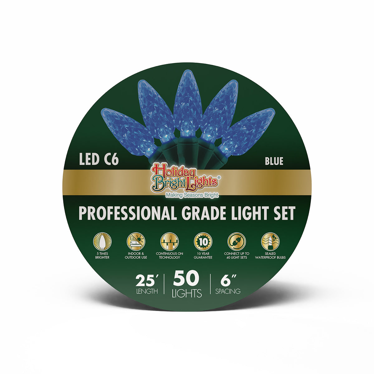 C6 50L 6" Spacing Lights (Reel)