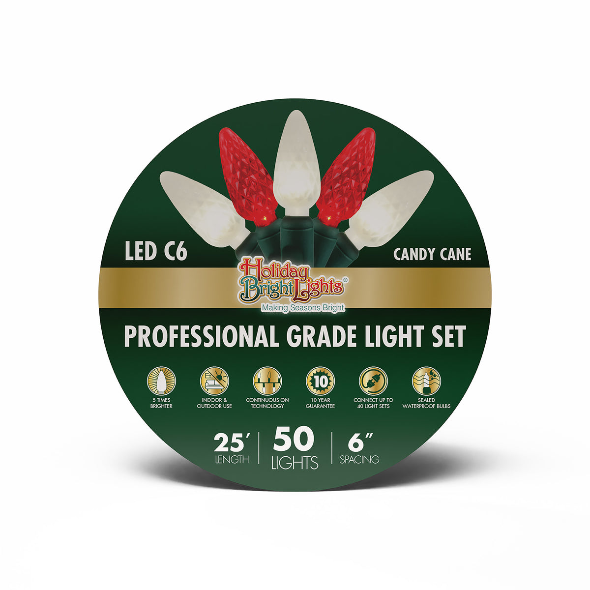 C6 50L 6" Spacing Lights (Reel)