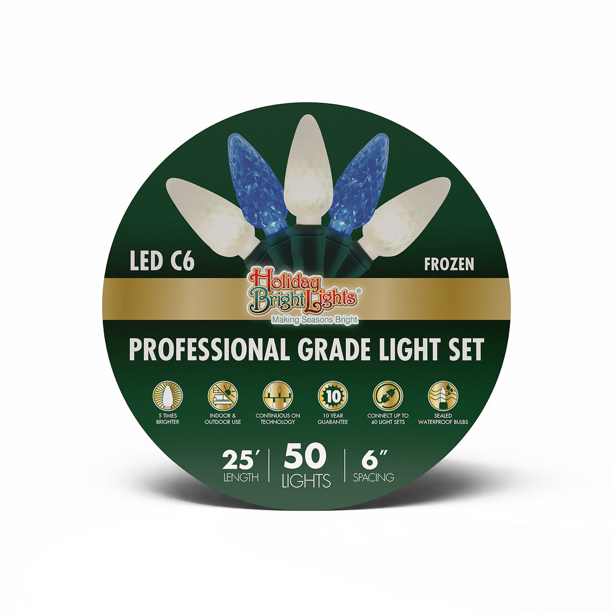 C6 50L 6" Spacing Lights (Reel)
