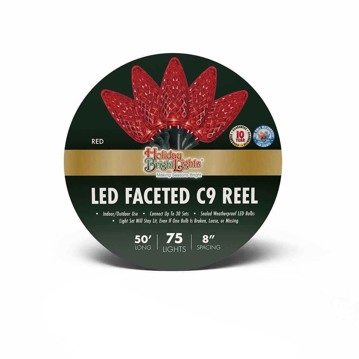 C9 75L 12" Spacing Commercial Lights (Reel)