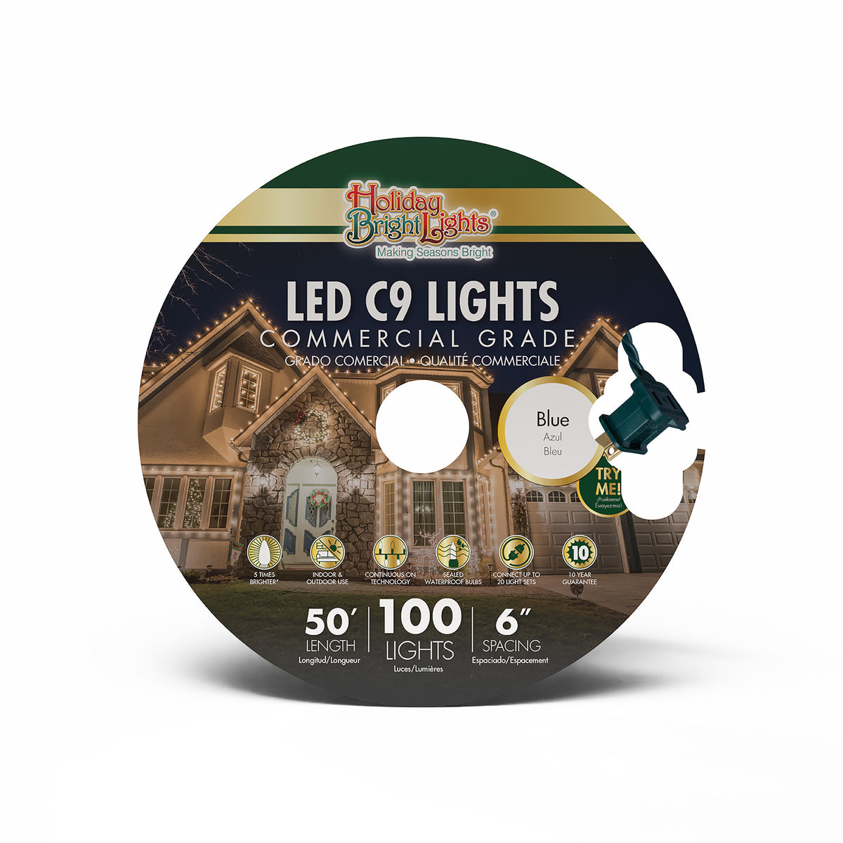 C9 100L 6" Spacing Commercial Lights (Reel)