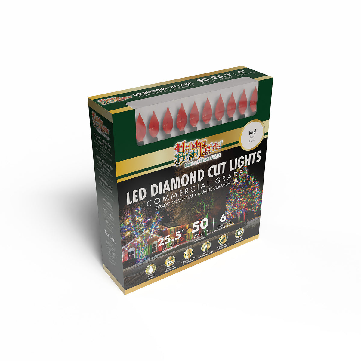 C6 Diamond Cut 50L Lights (Retail Box)