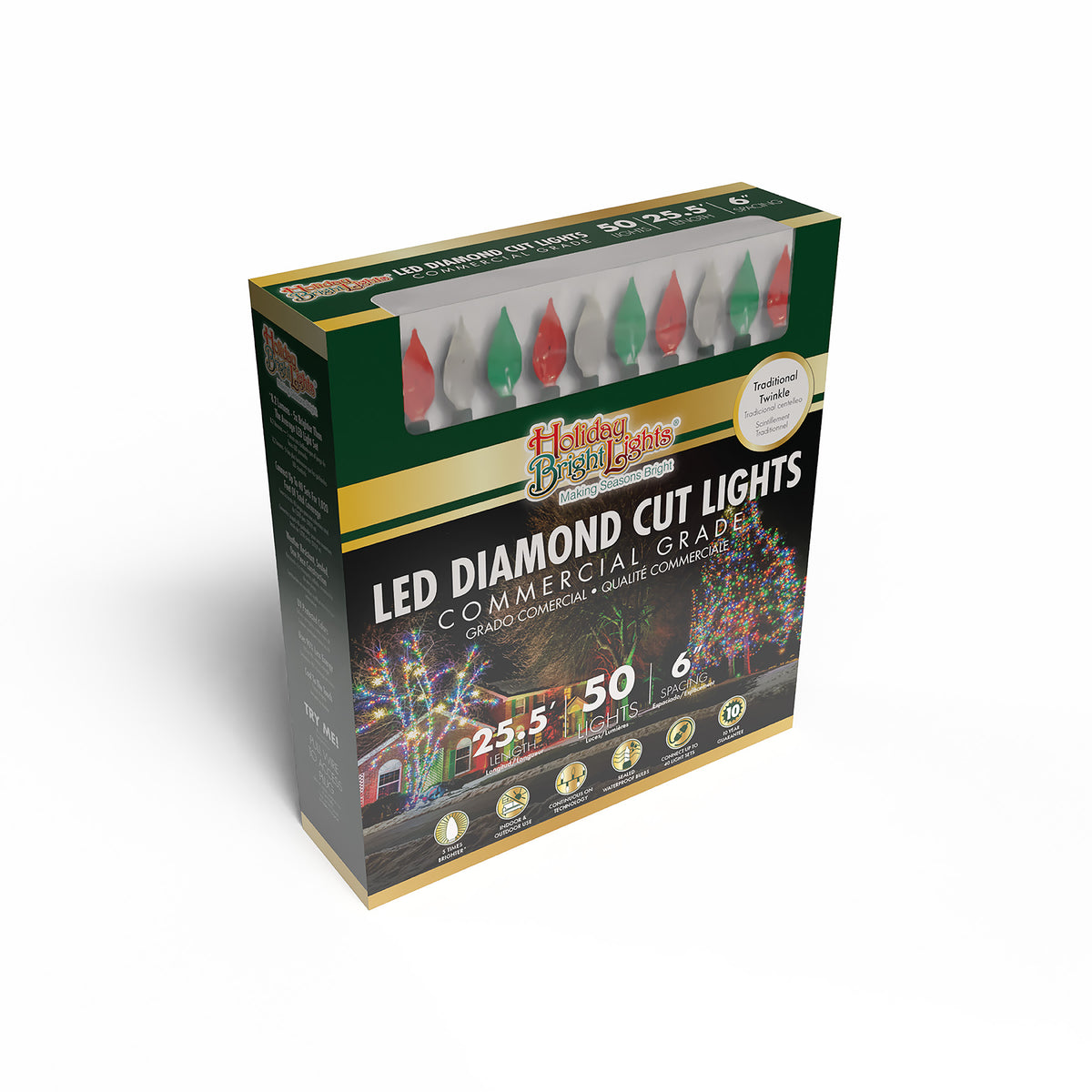 C6 Diamond Cut 50L Lights (Retail Box)