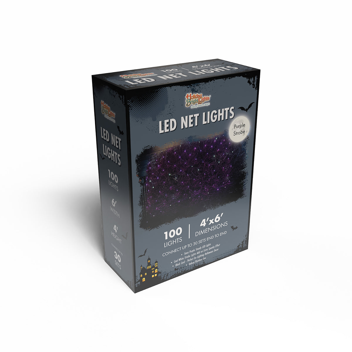 5MM 100L Diamond Net Lights (Retail Box)