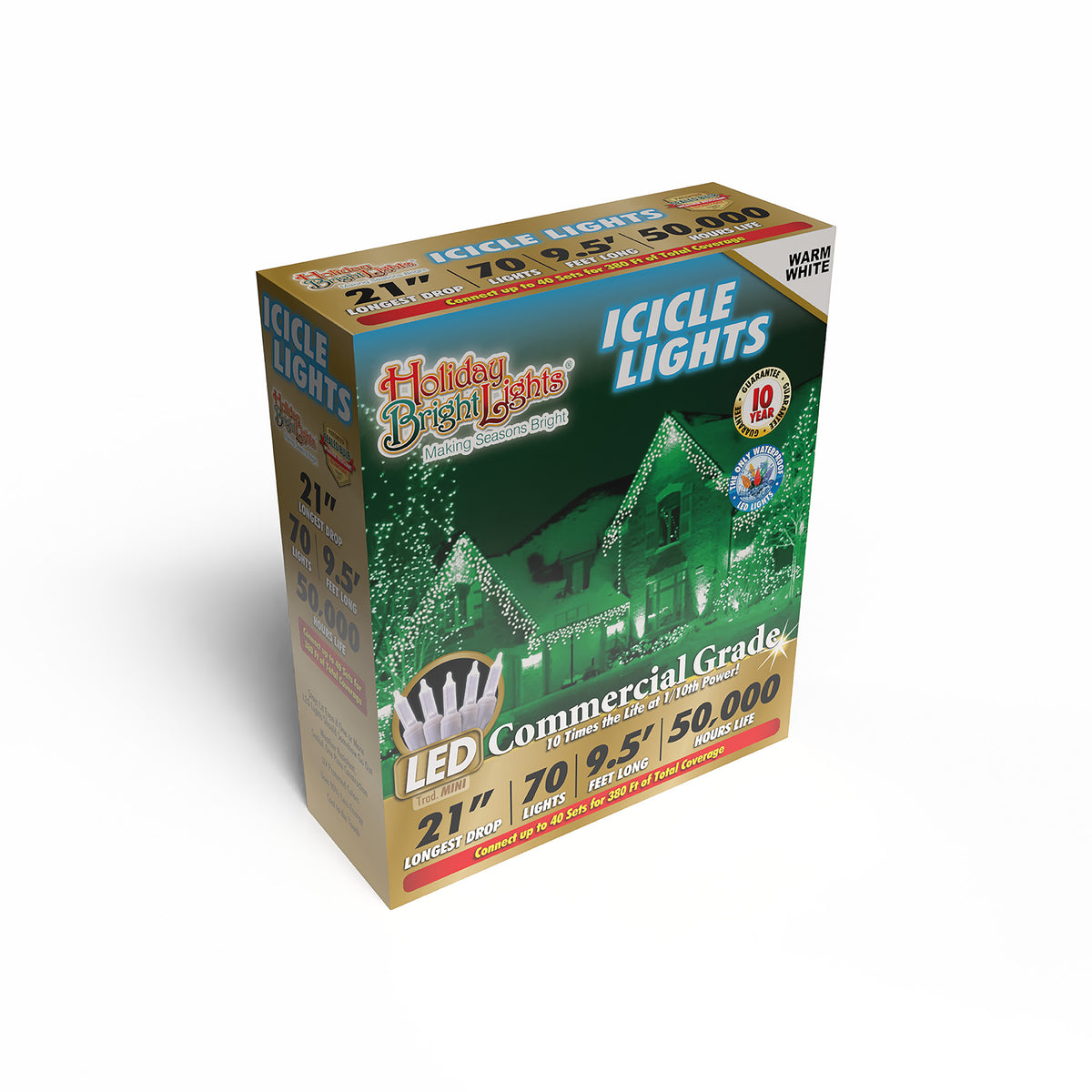 T5 70L Icicle Lights (Retail Box)