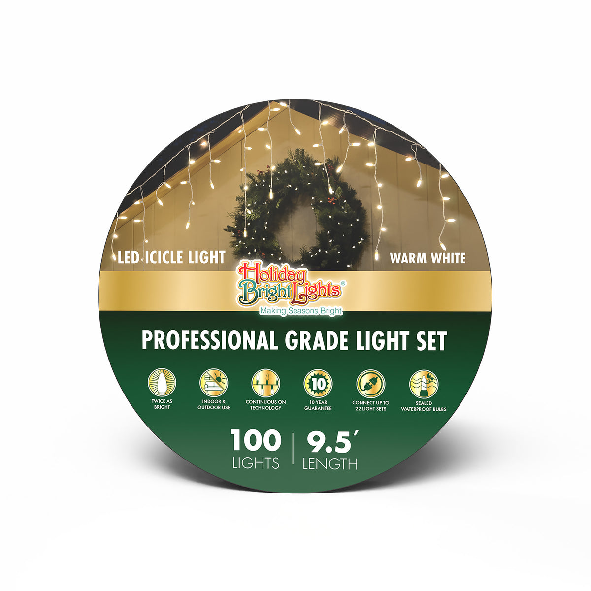 T5 100L Icicle Lights (Reel)
