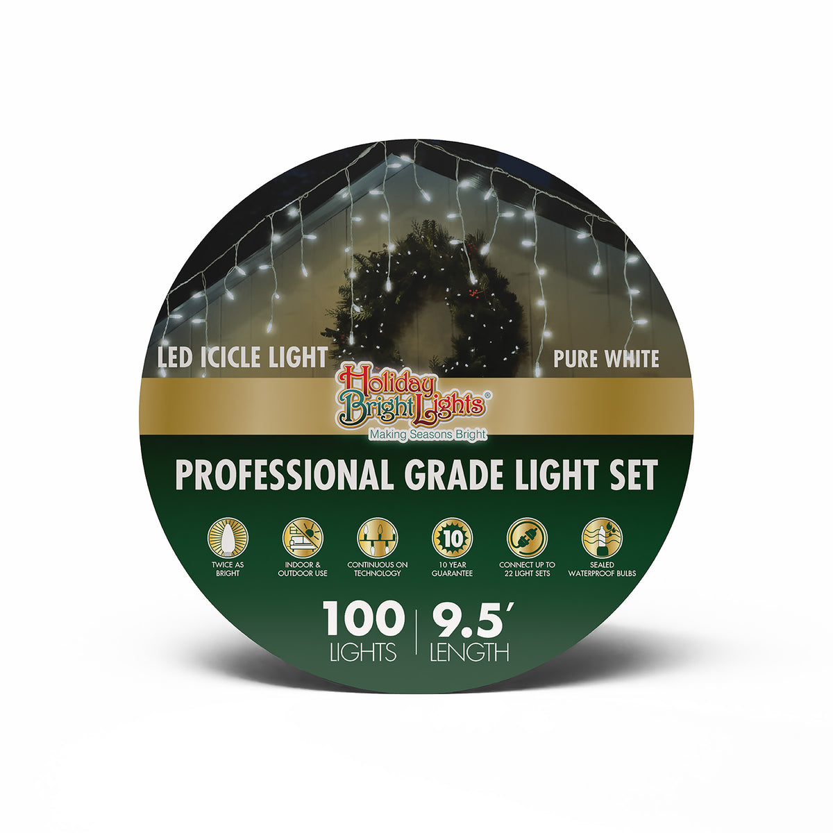 T5 100L Icicle Lights (Reel)