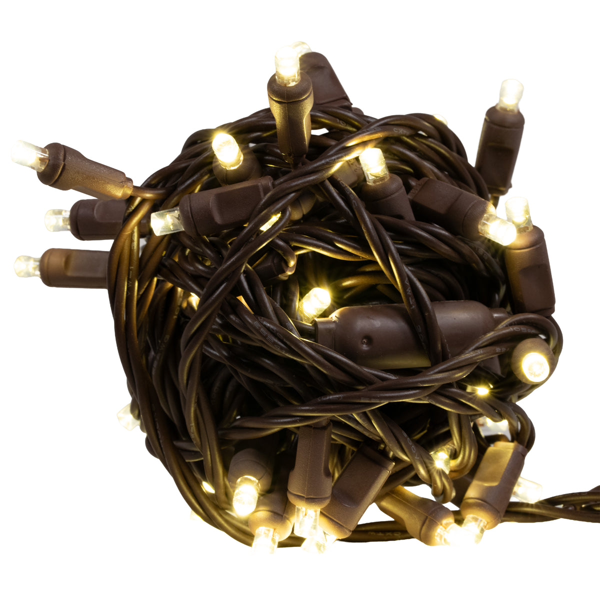5MM Concave 48L Low Voltage Lights - Brown Cord (Balled)