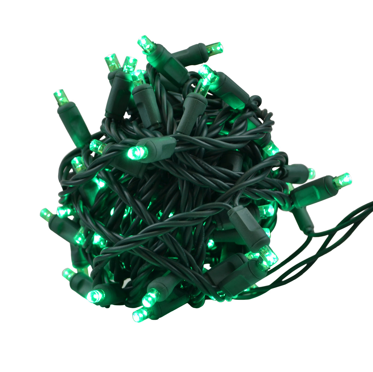 5MM Concave 48L Low Voltage Lights - Green Cord (Balled)