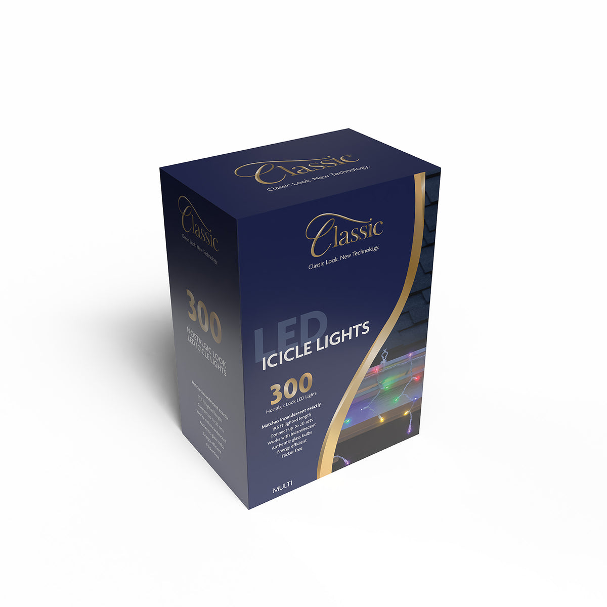 T5 300L Classic Icicle Lights (Retail Box)