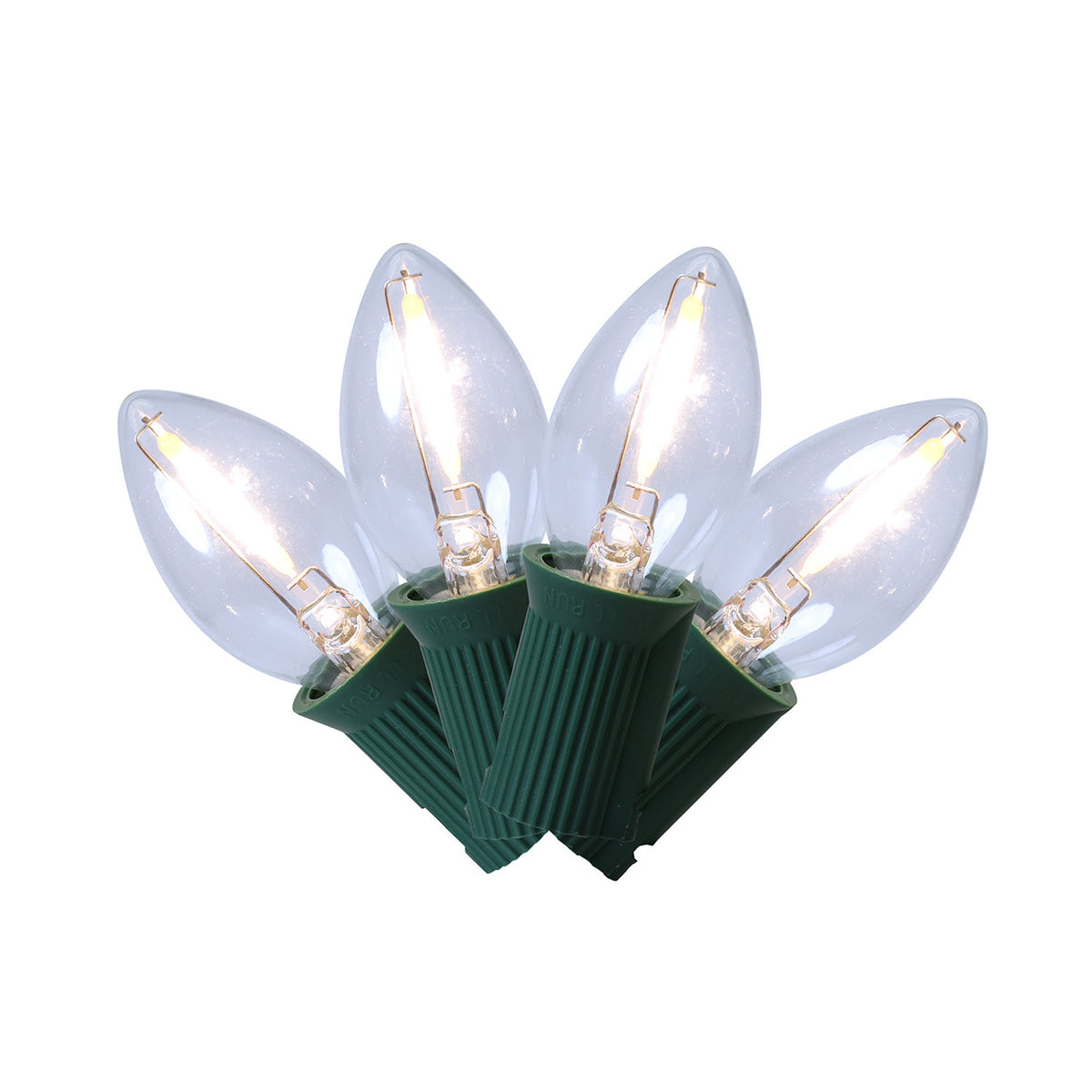 C7 Smooth Transparent Classic Replacement Bulbs (4/PK)