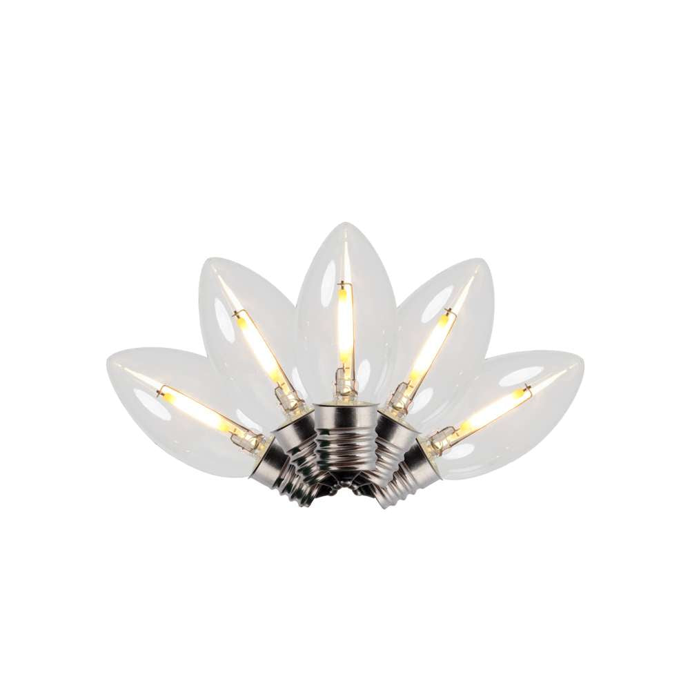 C9 Smooth Transparent Classic Replacement Bulbs (4/PK)
